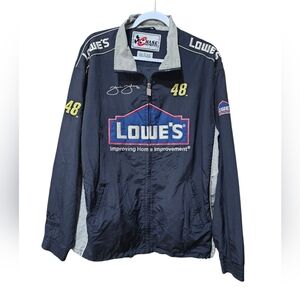 Mens Vintage Chase Authentics Jimmie Johnson Lowes Nascar Jacket Size Large